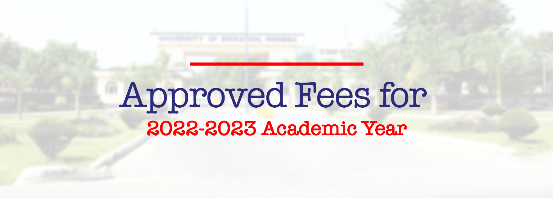 UEW Approved Fees
